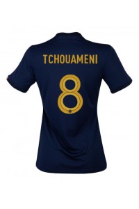 Fotbalové Dres Francie Aurelien Tchouameni #8 Dámské Domácí Oblečení MS 2022 Krátký Rukáv